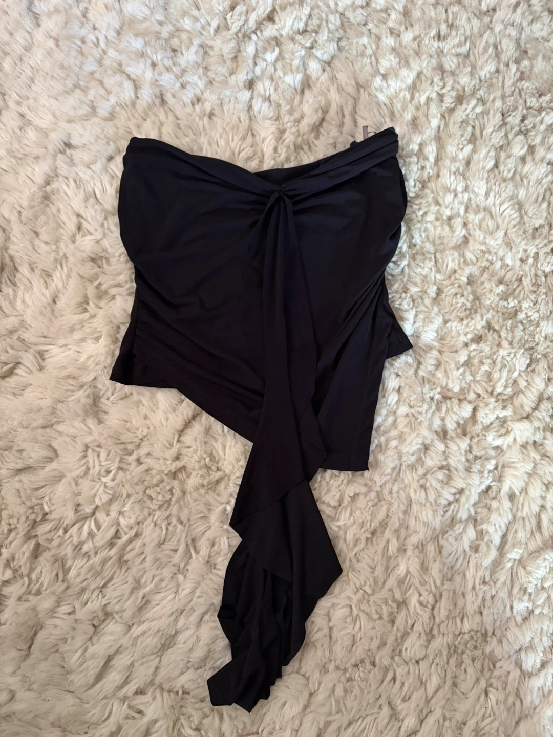 Boutique Black Strapless Top