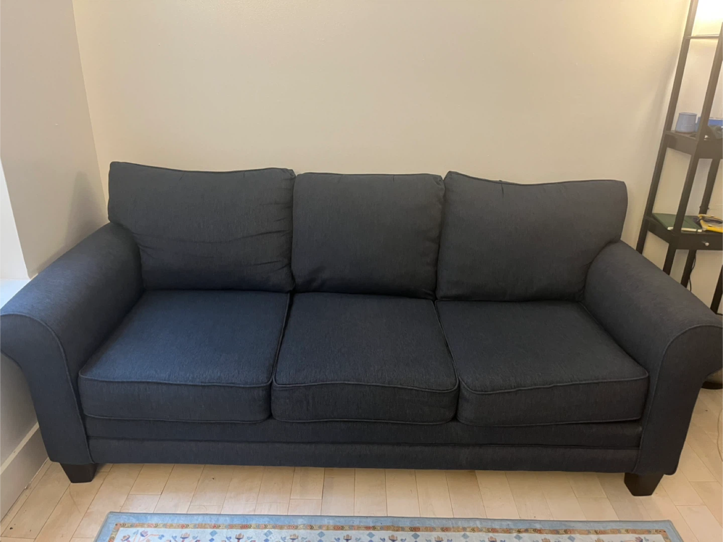 Dark Blue 3-Seat Sofa