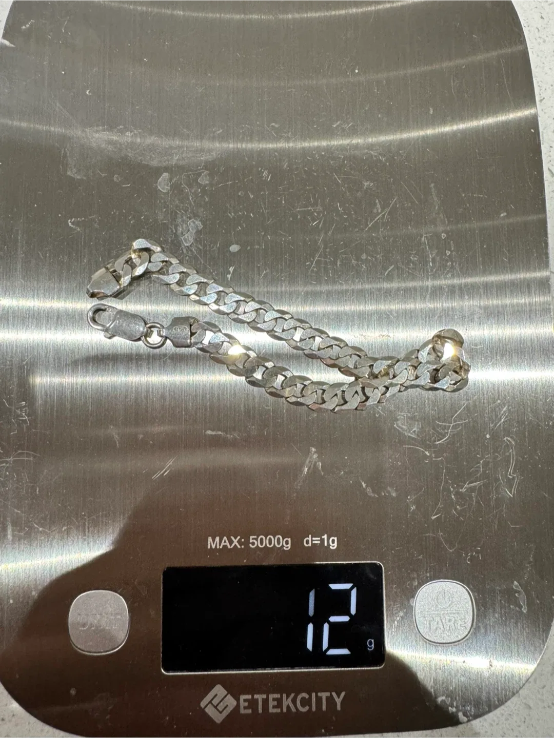 Sterling 925 Silver Curb Chain Bracelet 12g image indicator(6)