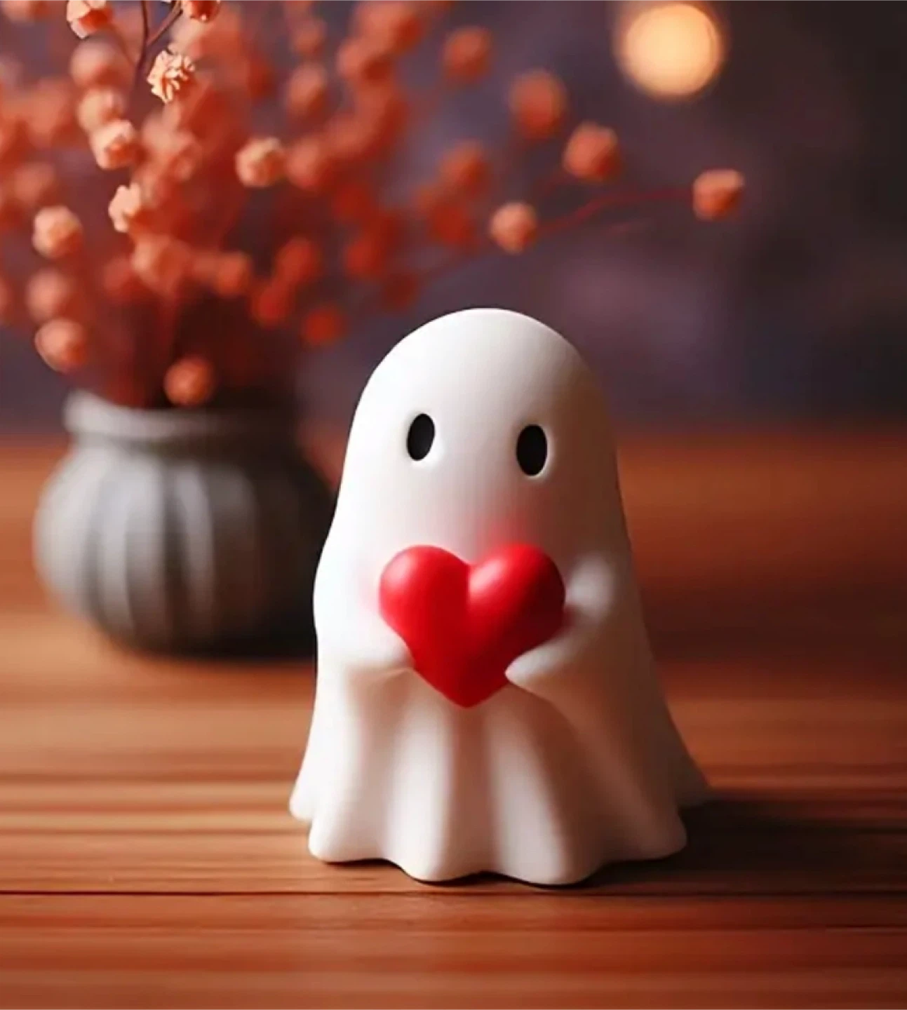 Cute Ghost, Cat Decor Halloween- 3.5" Tall