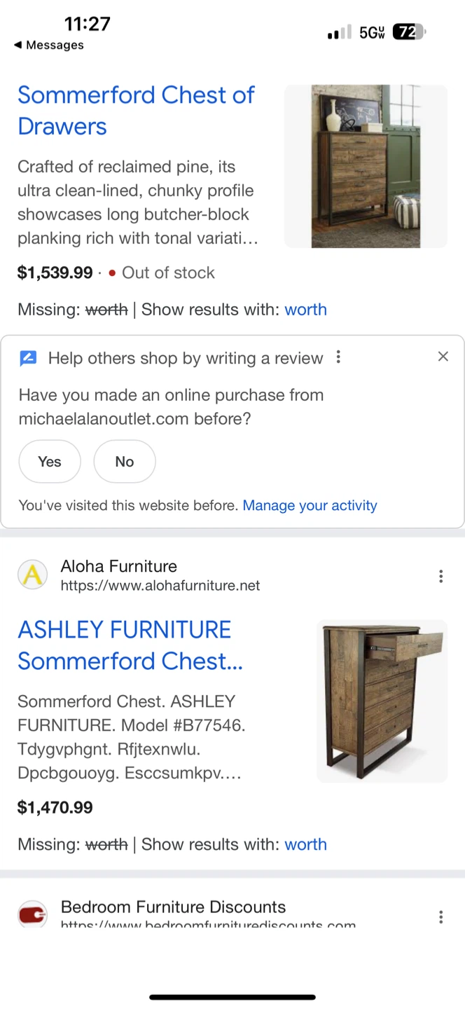 Ashley Furniture Sommerford Chest of Drawers - photo 3