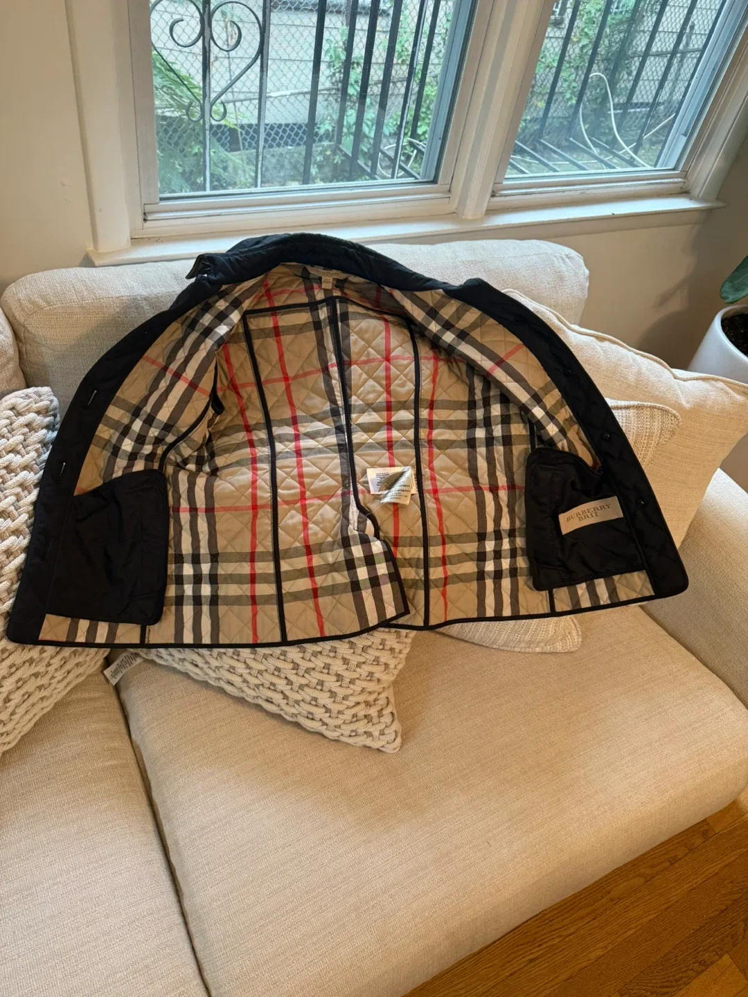 Burberry Brit Quilted Jacket - Size Small image indicator(2)