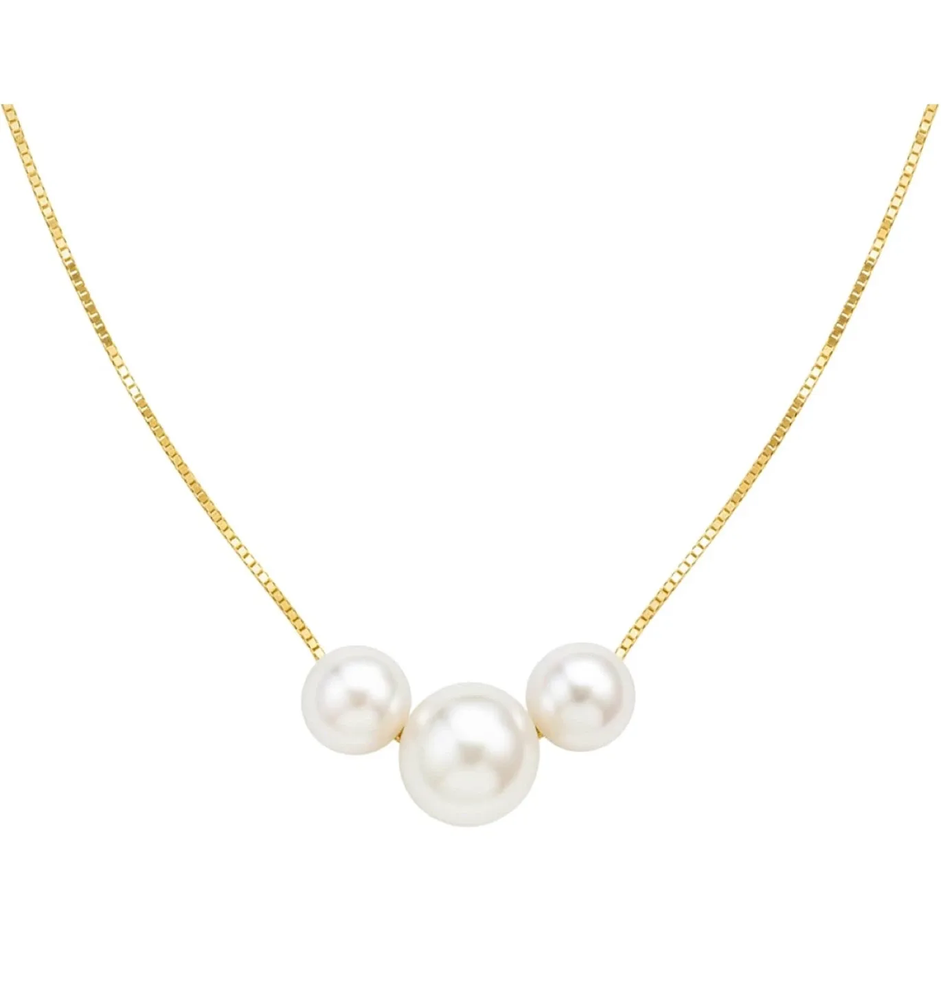 Dainty Pearl Choker Necklace - New image indicator(5)