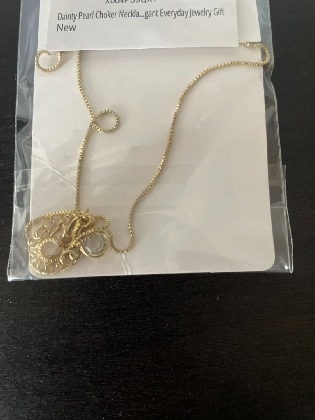 Dainty Pearl Choker Necklace - New image indicator(4)