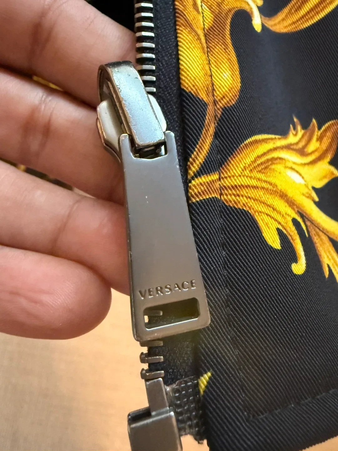 Versace Black Bomber Jacket - Size 46 image indicator(2)