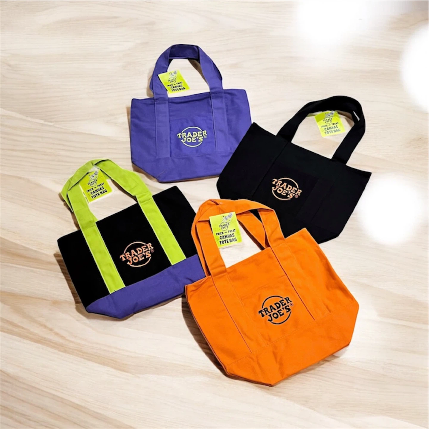 Trader Joe's Mini tote bag (Halloween colors )
