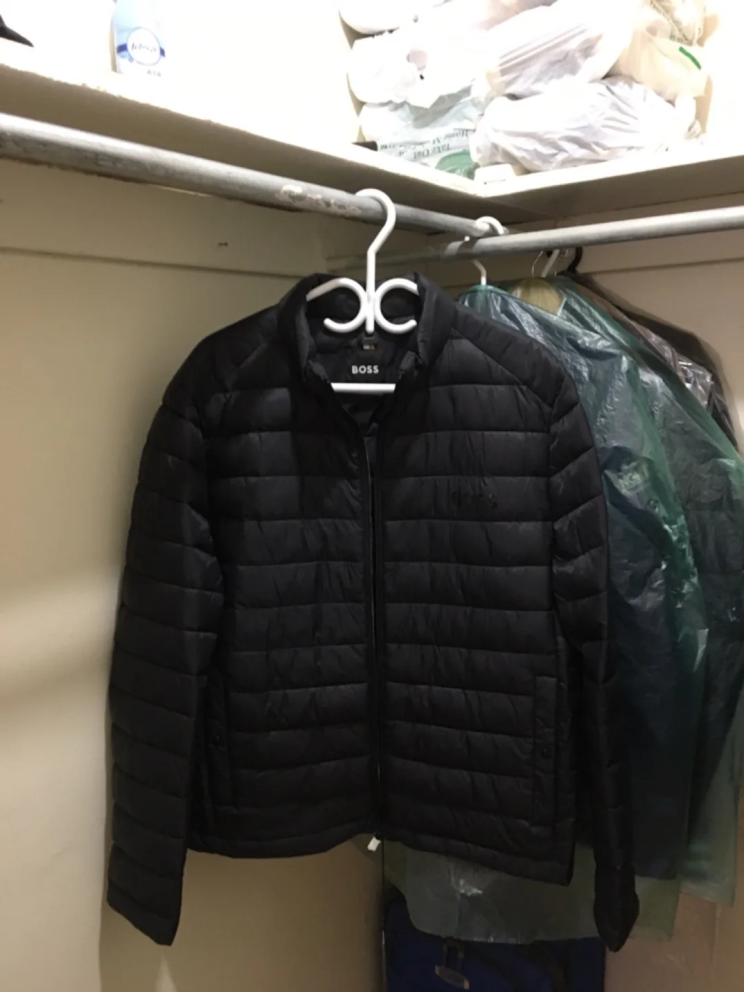 BOSS Lightweight Black Puffer Jacket image indicator(3)