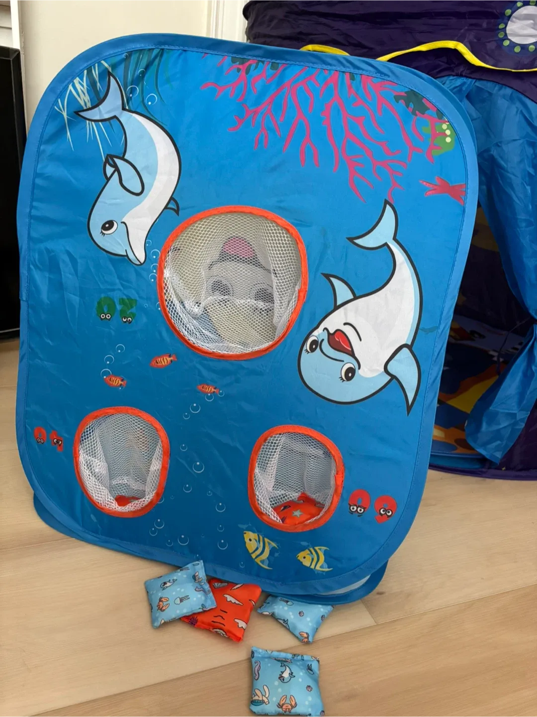 Yomful Pop-Up Play Tent with Bean Bags thumbnail