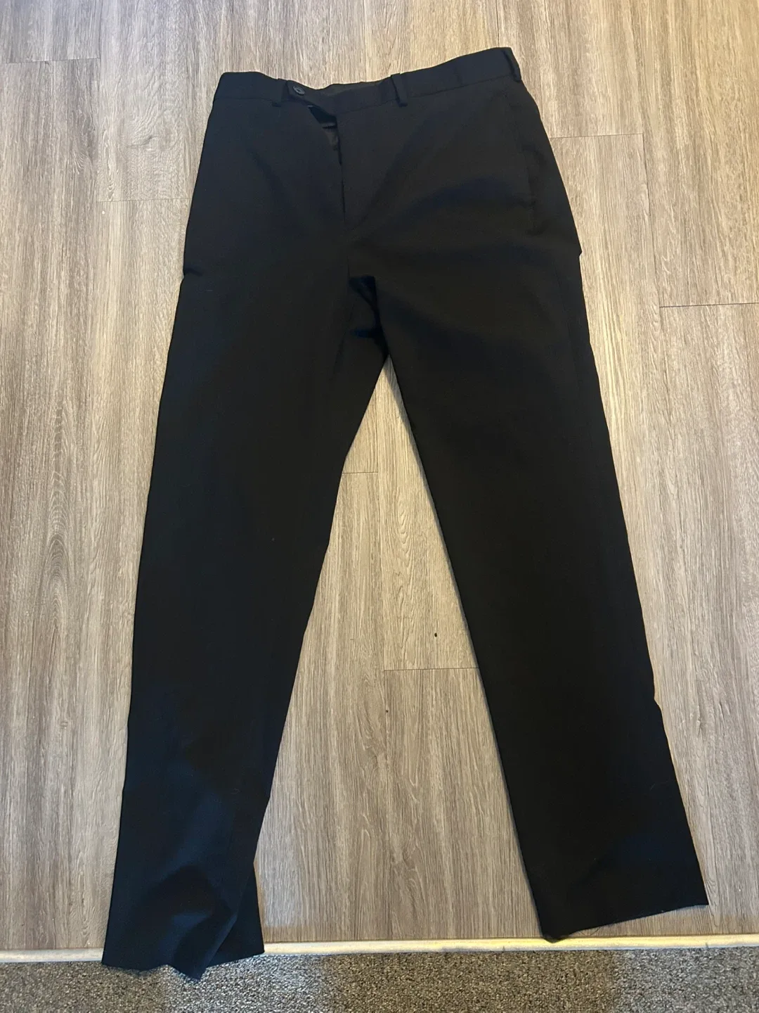 Calvin Klein Mens Slim Fit Black Dress Pants thumbnail