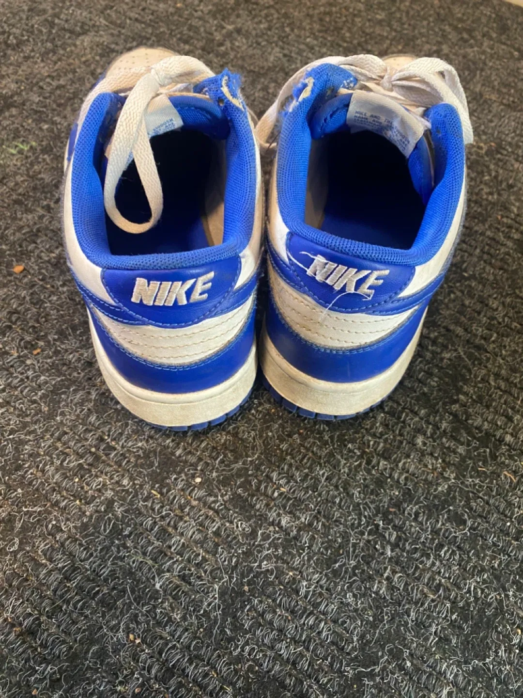 Nike Dunk Low White/Royal Blue - Size 6Y US image indicator(4)