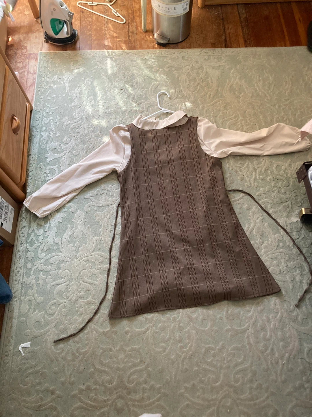 Chase New Design Brown Plaid Dress