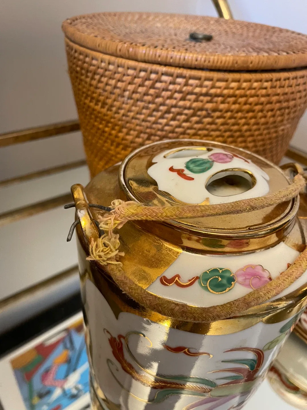 Vintage Chinese Tea Set - Dragon & Phoenix Design image indicator(3)