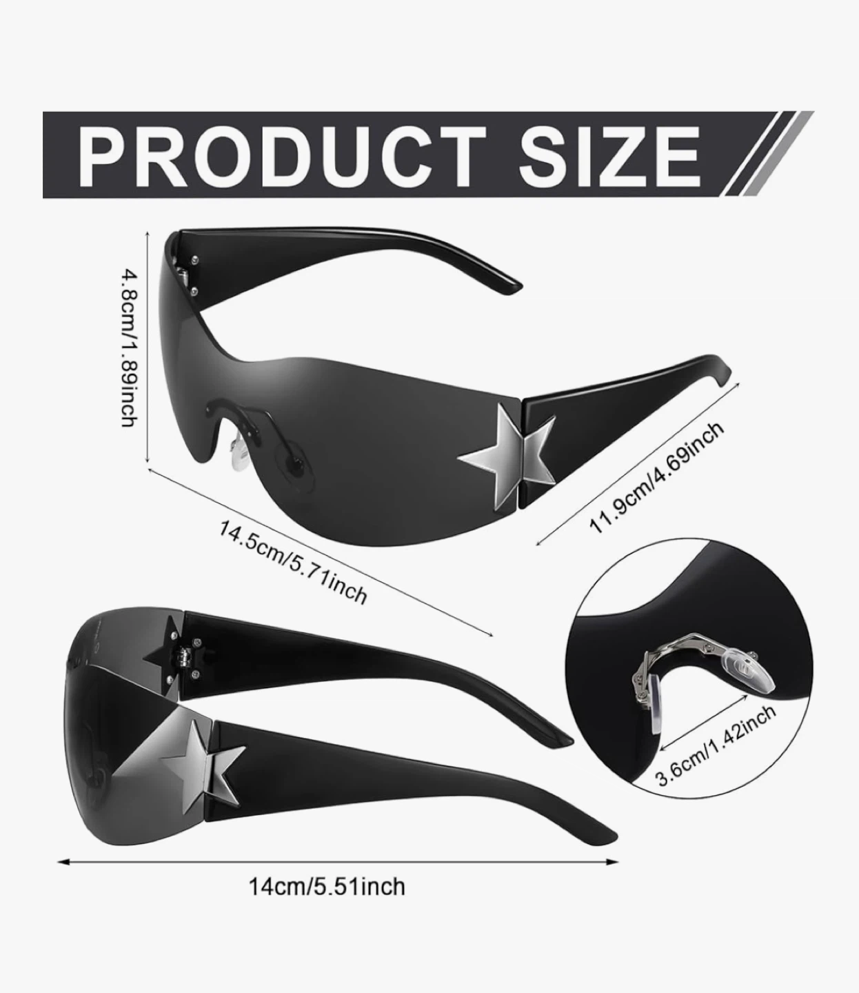 Y2K Star Sunglasses for Women - photo 5