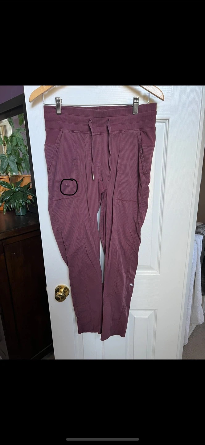 Lululemon  dance studio Pants, Burgundy, Size 8 - photo 3