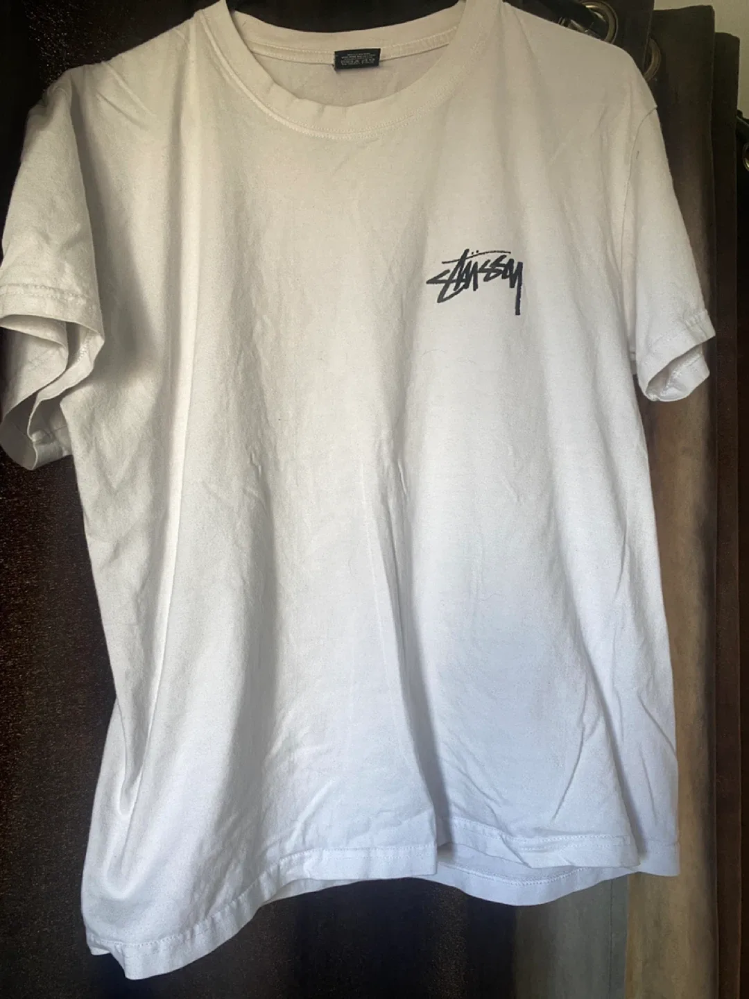Stussy White Graphic T-Shirt - Med image indicator(2)