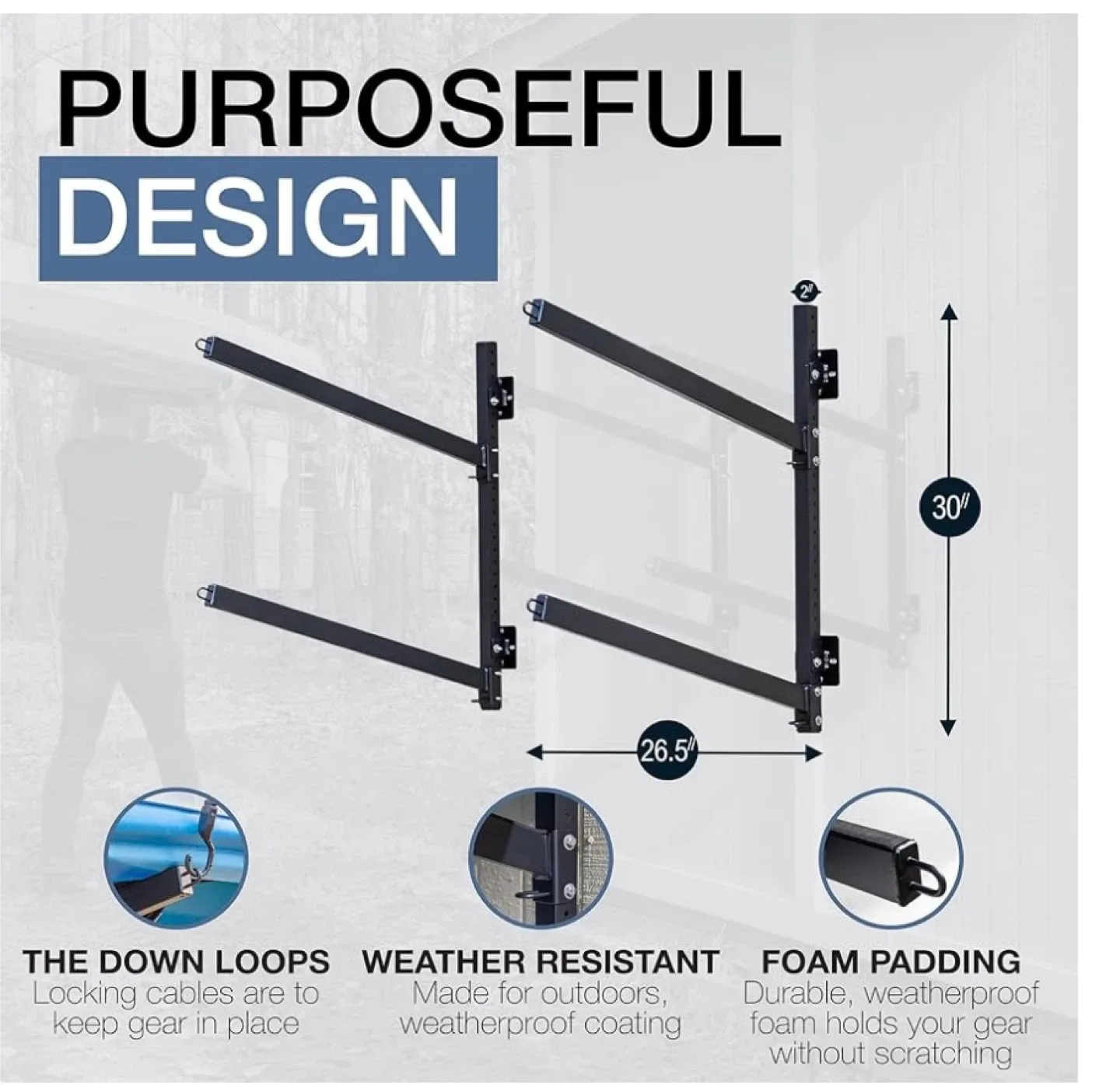 Kayak/SUP Rack - Outdoor, 2 Kayaks image indicator(4)