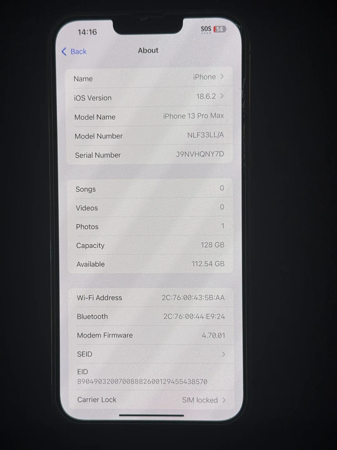 iPhone 13 Pro Max (sim locked) image indicator(2)