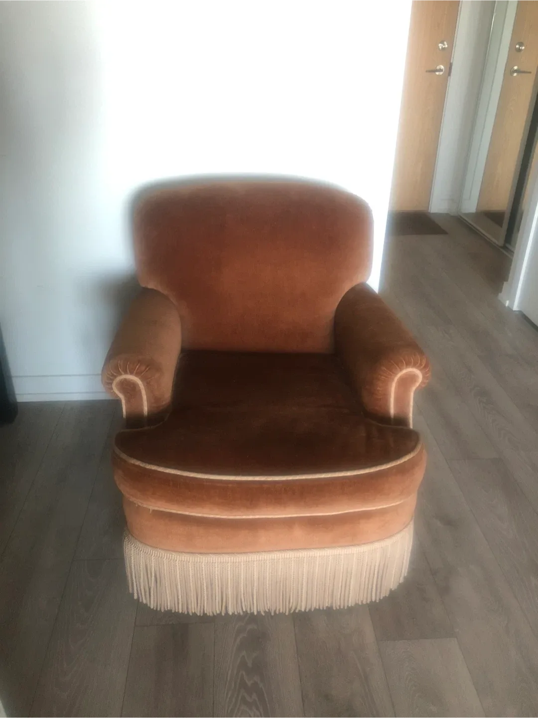 Vintage Armchair - Brown Velvet thumbnail