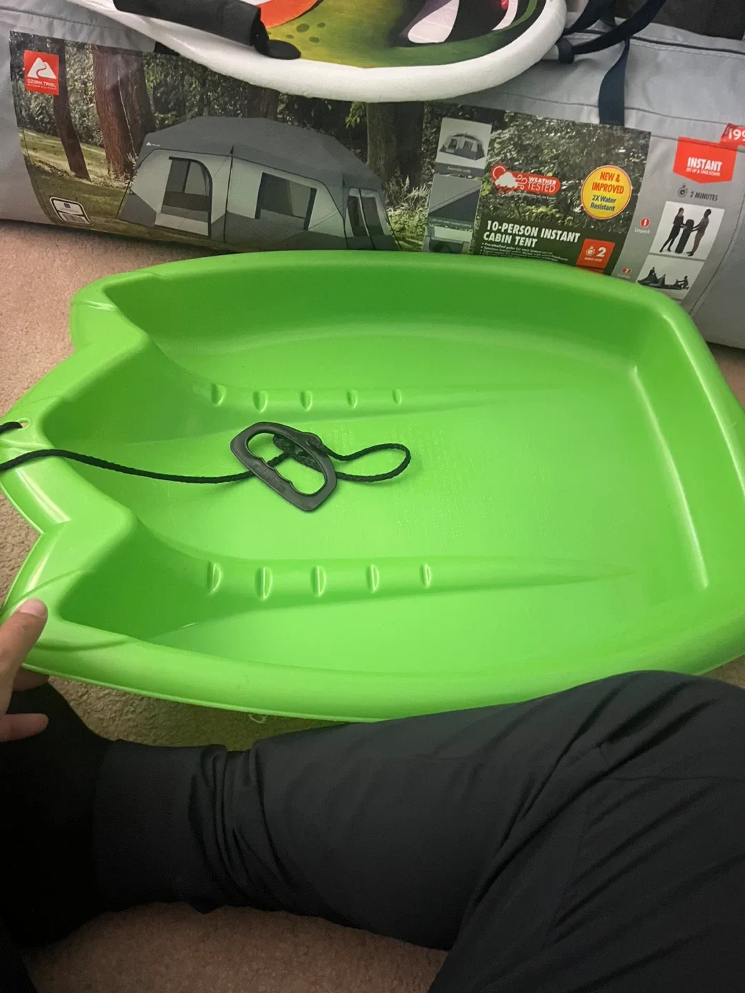 Green Snow Sled image indicator(2)