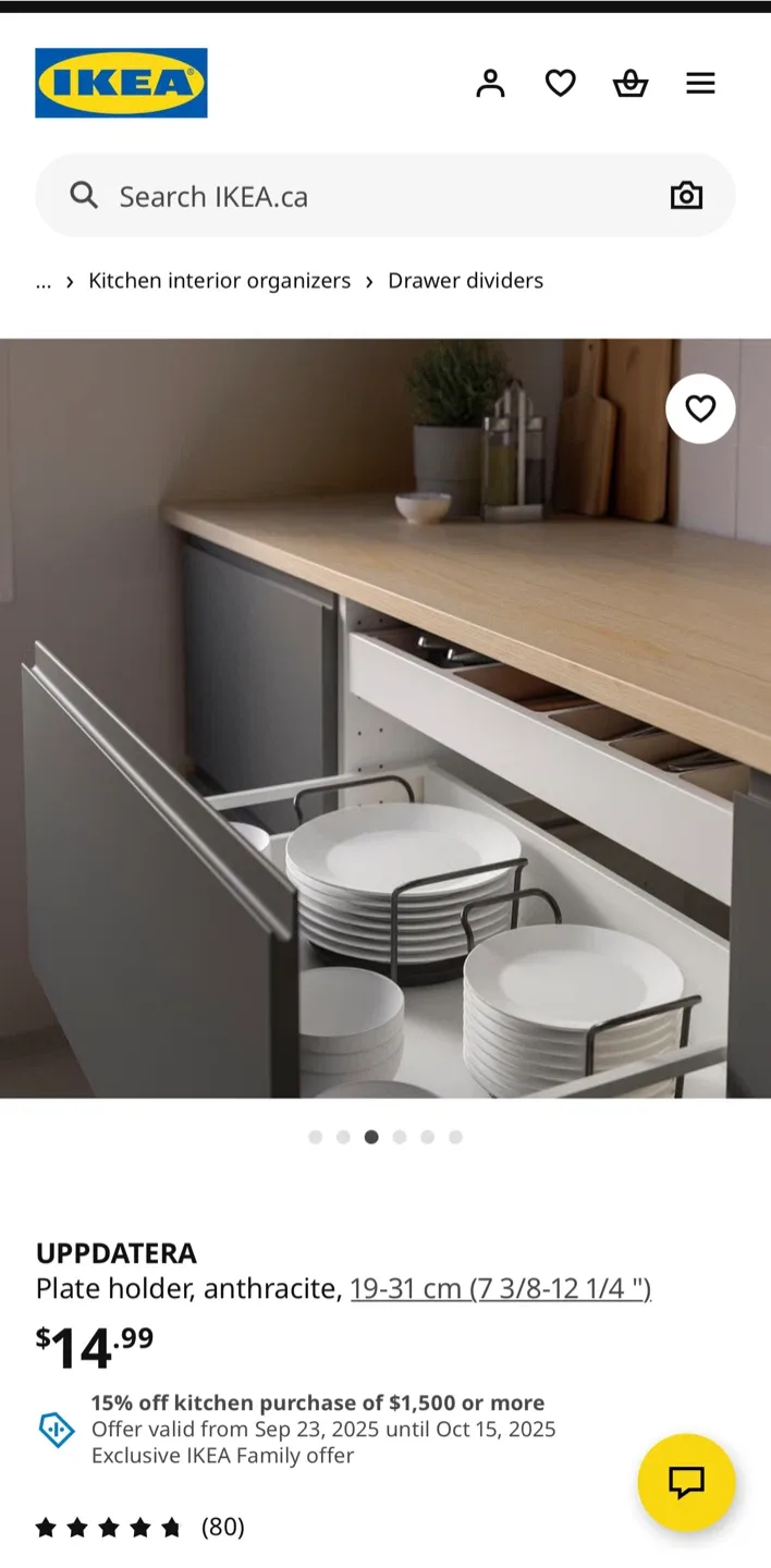 IKEA UPPATERA Plate Holder, Anthracite image indicator(5)