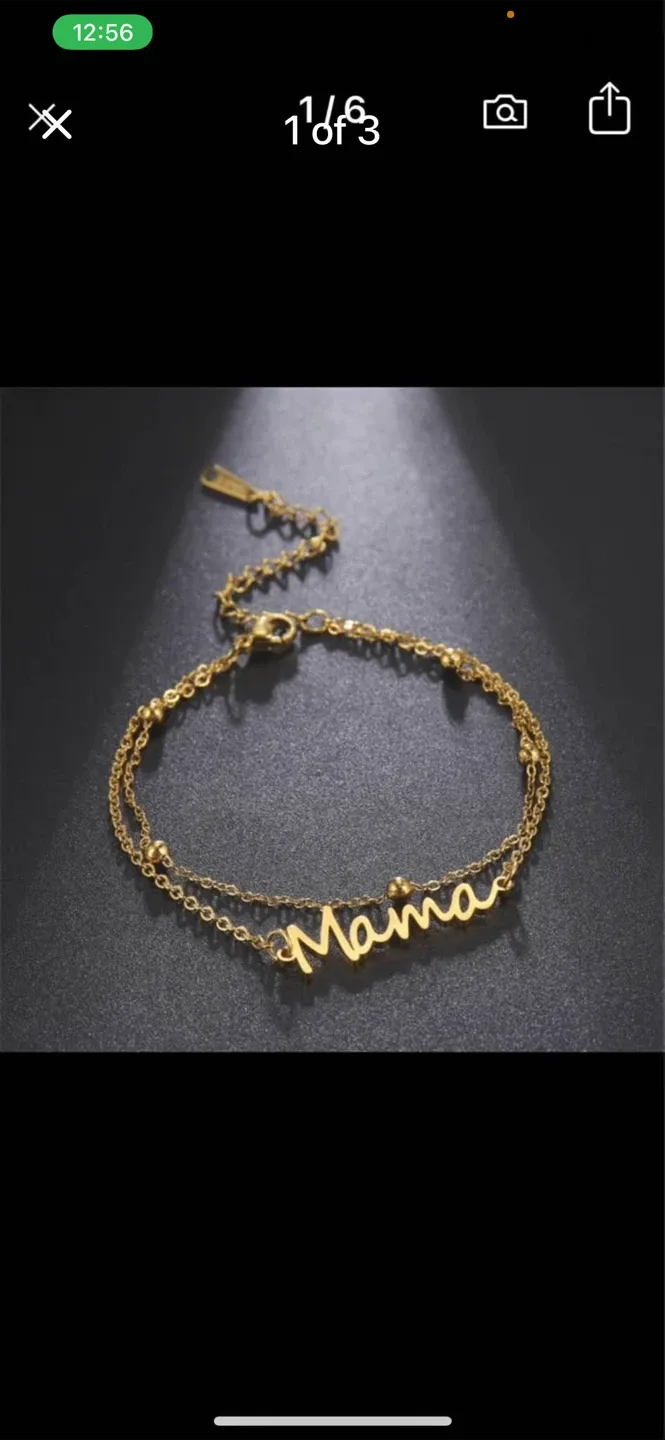 Gold 'Mama' Bracelet thumbnail