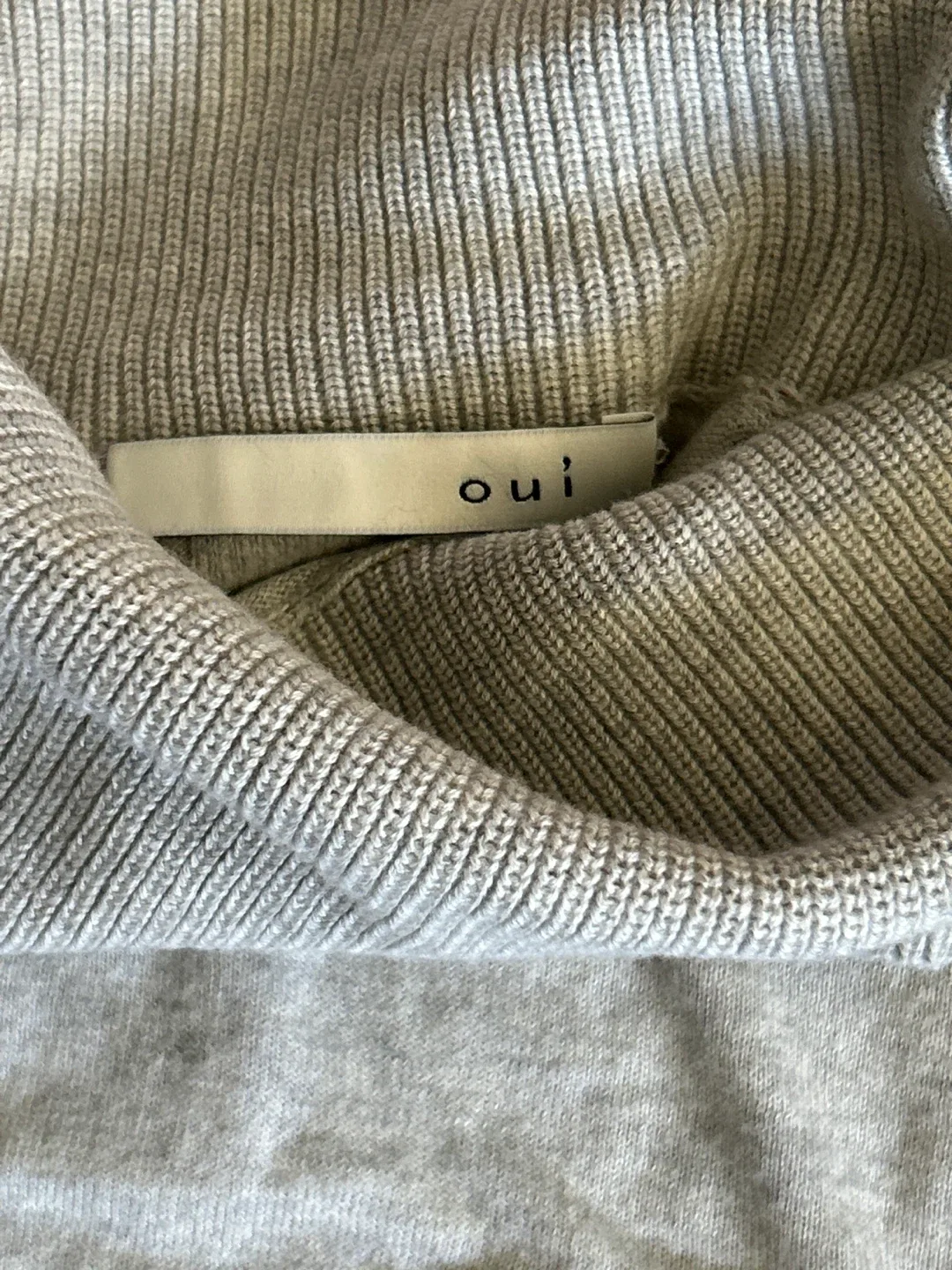 Oui - Grey Knit Turtleneck Sweater image indicator(4)