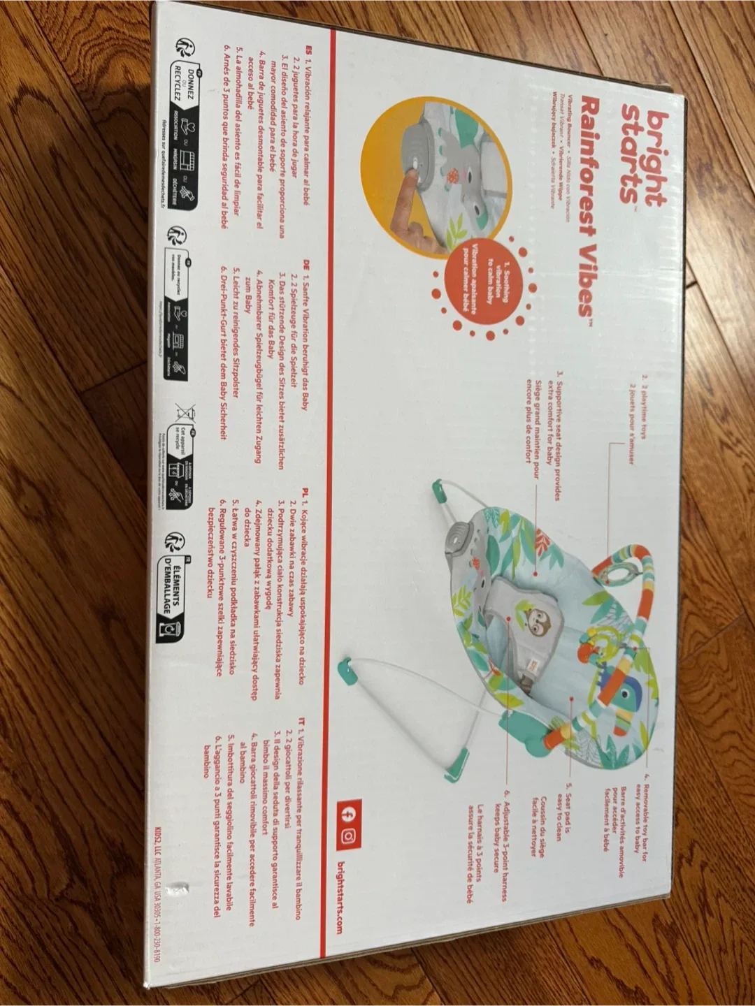 Bright Starts Rainforest Vibes Bouncer image indicator(2)