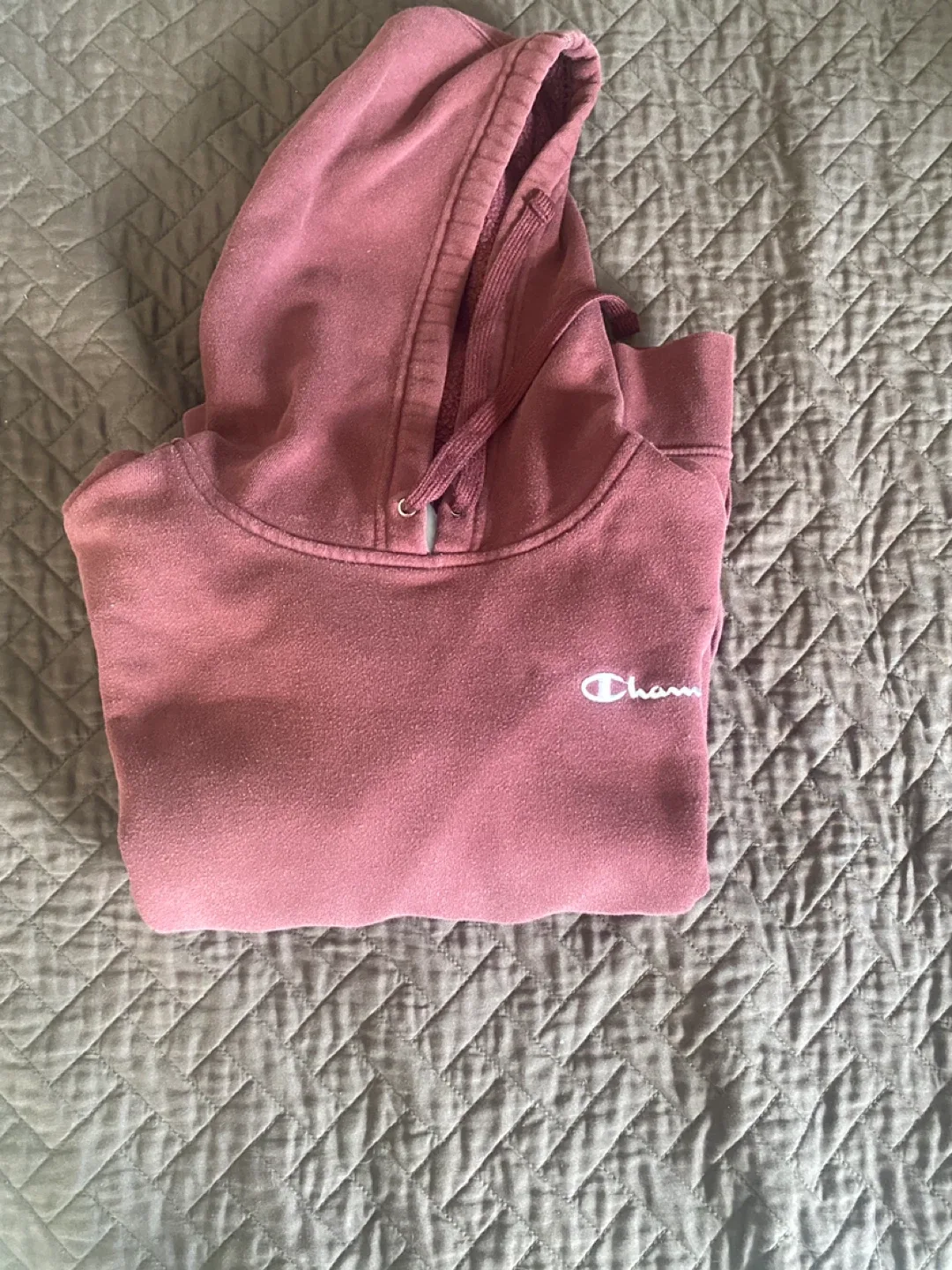 Champion Burgundy Hoodie - Size Small image indicator(2)
