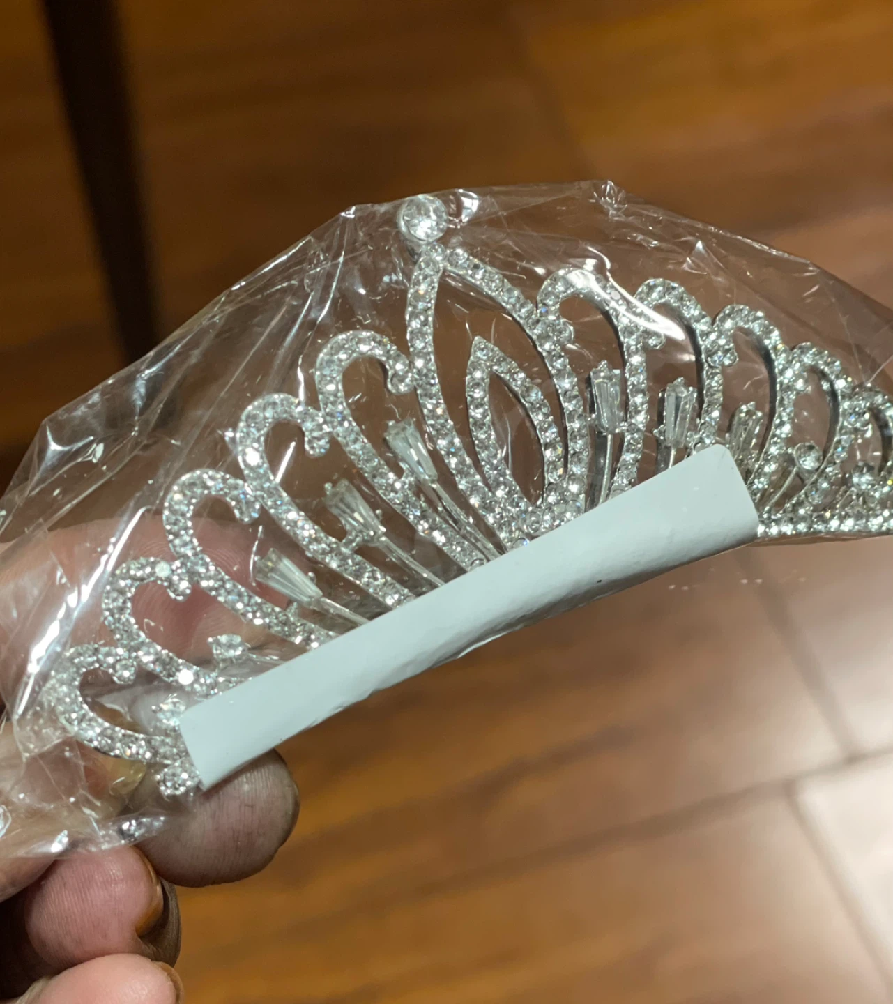 New Silver Rhinestone Tiara Comb - photo 4