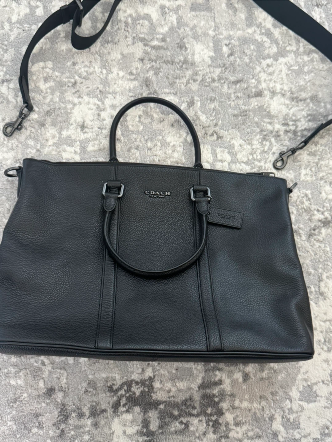 Coach Caleb Work Bag in Black - photo 3