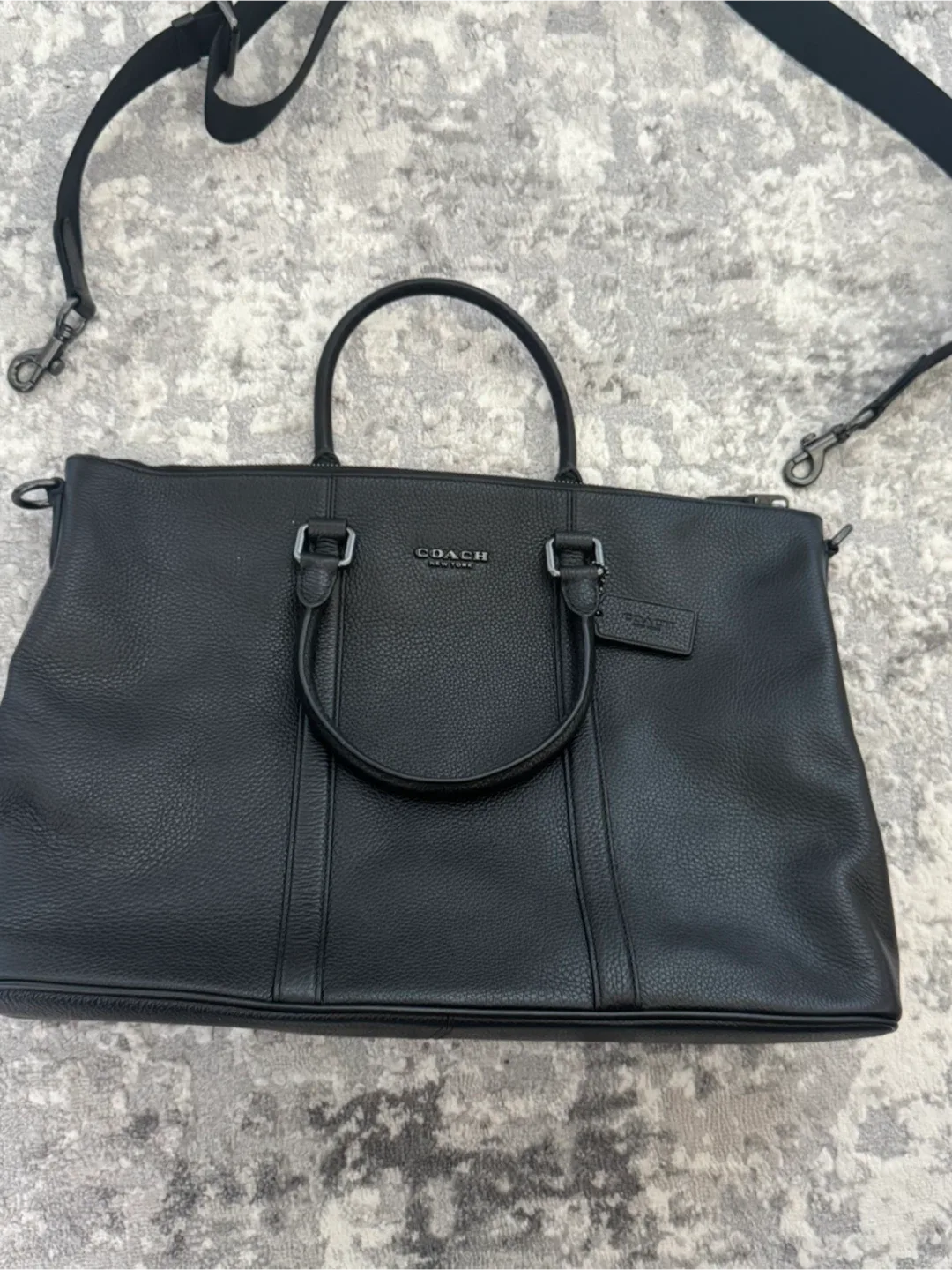 Coach Caleb Work Bag in Black image indicator(3)