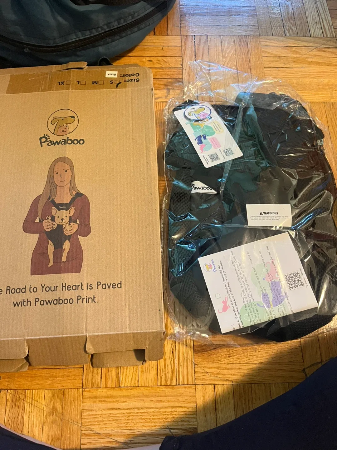 Pawaboo Pet Carrier Backpack - Black, Large image indicator(3)