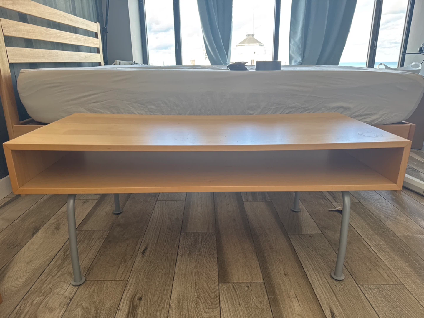 ikea coffee table with shelf