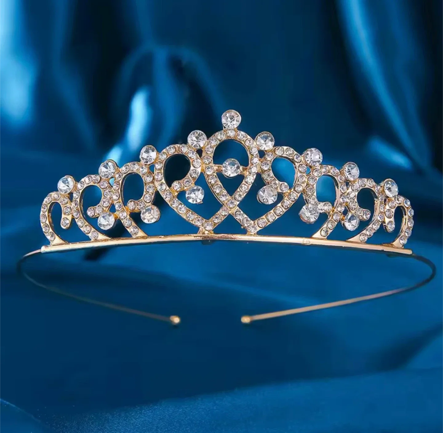 New Rhinestone Tiara Crown Headband thumbnail