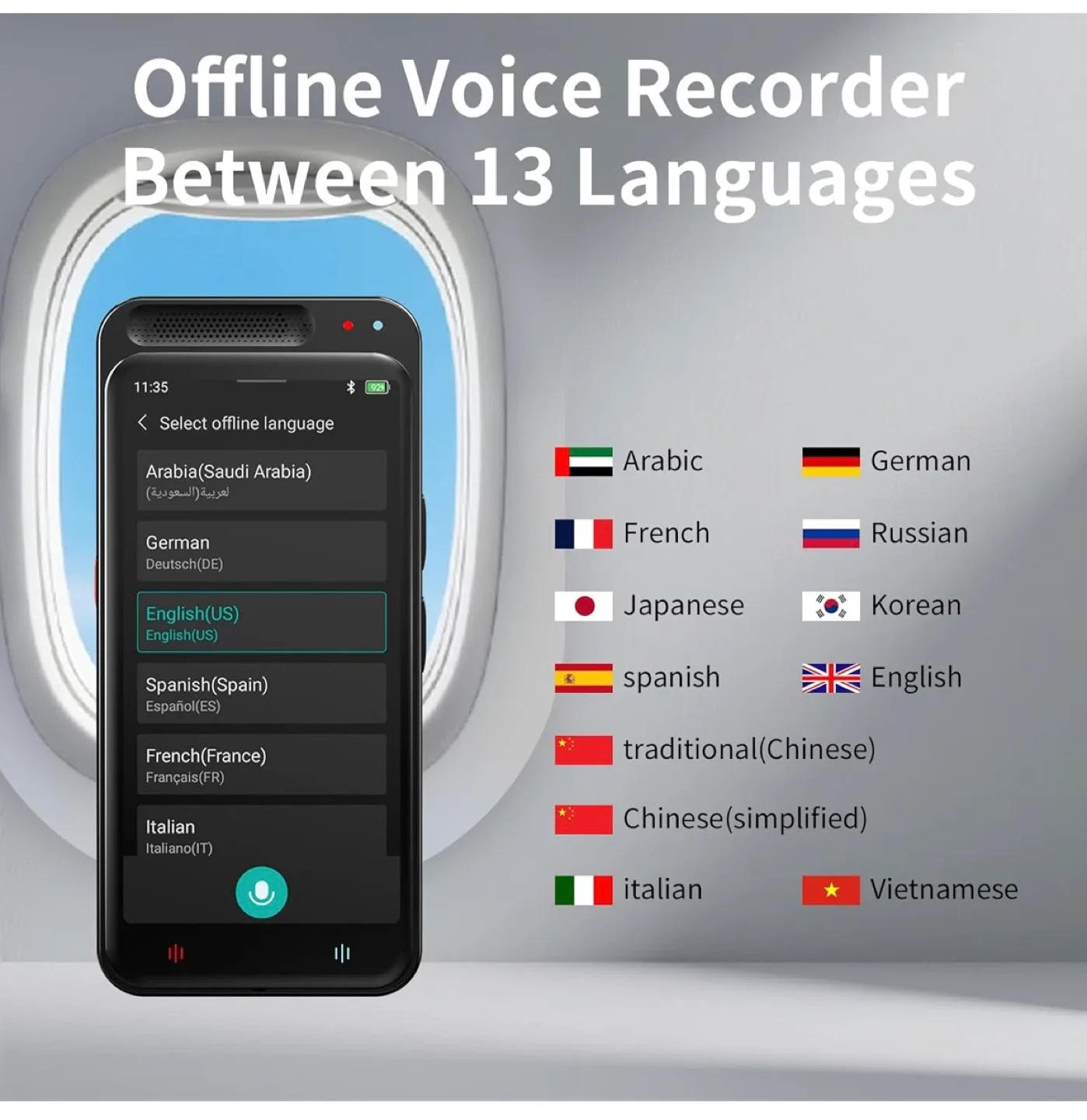 RPbznr AI Voice Recorder w/ Translation image indicator(3)