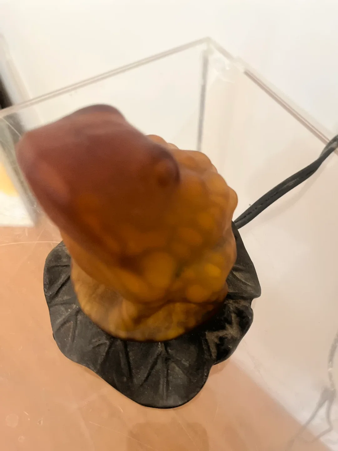 Amber glass Frog Lamp image indicator(6)