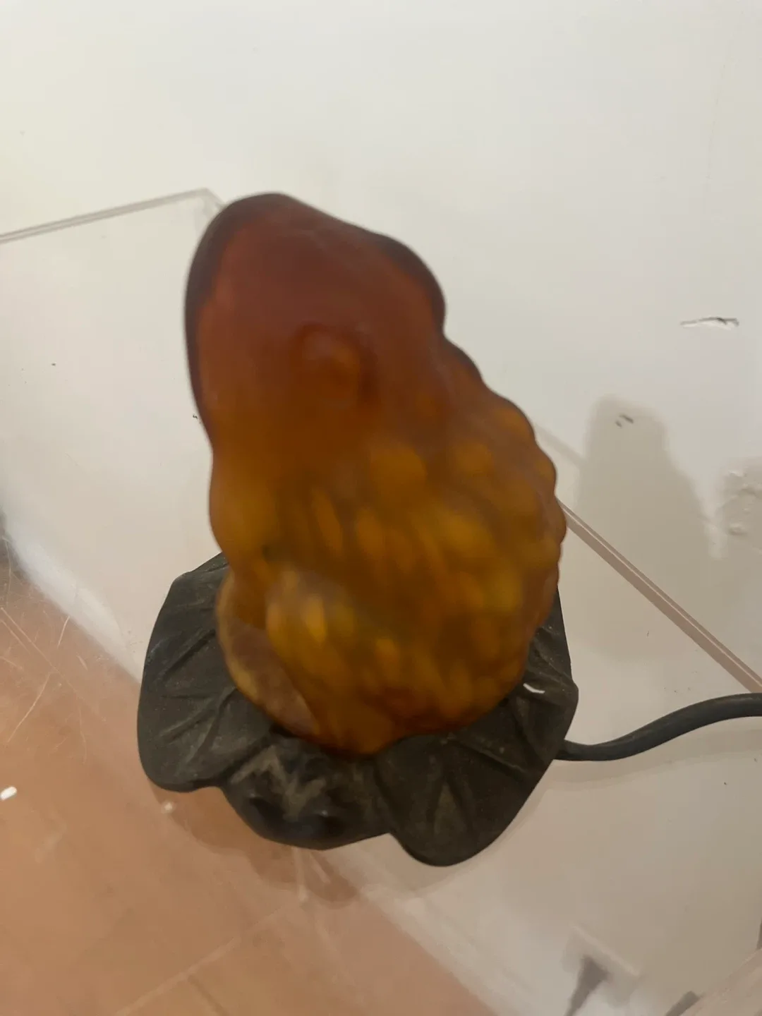 Amber glass Frog Lamp image indicator(7)