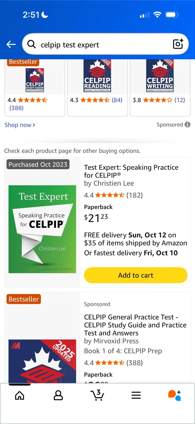 CELPIP Speaking & Reading/Writing Practice image indicator(2)