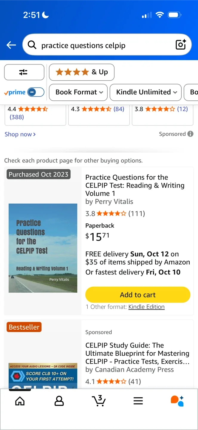 CELPIP Speaking & Reading/Writing Practice image indicator(3)