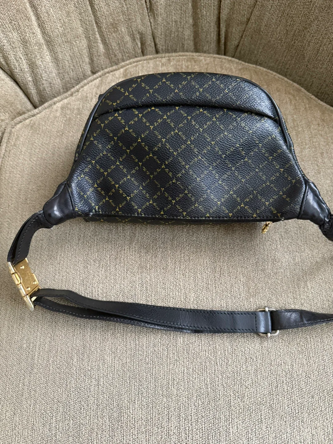 La Tour Eiffel Black Genuine Leather Belt Bag-Reduced image indicator(5)