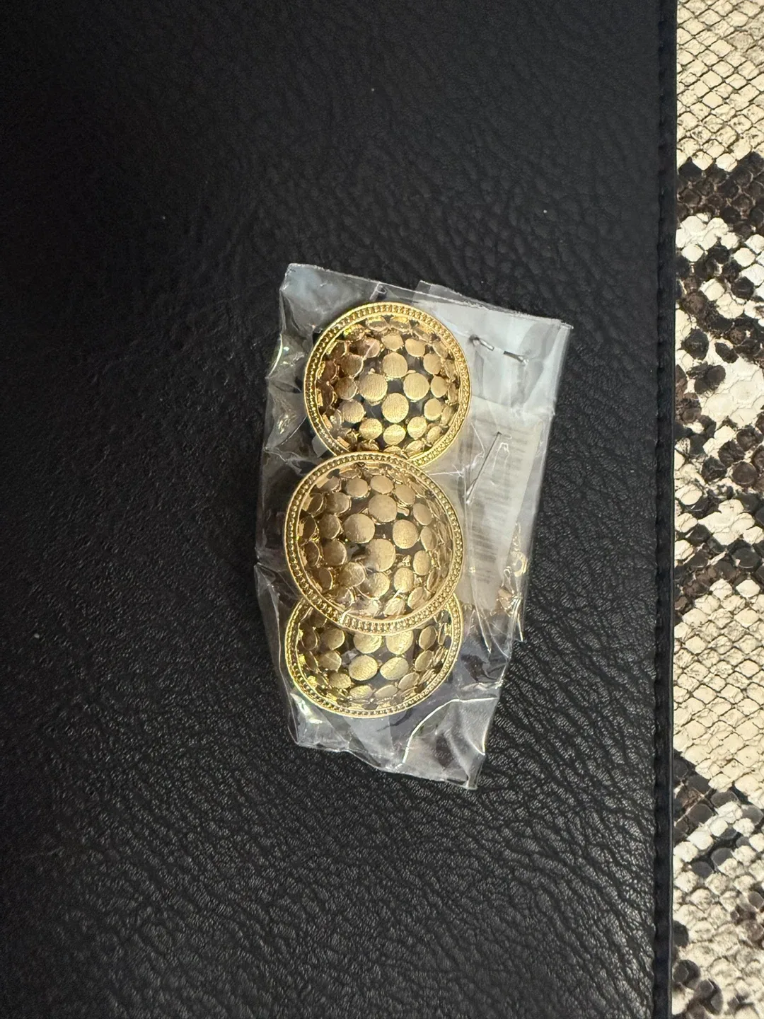 Gold Tone Fashion Earrings thumbnail