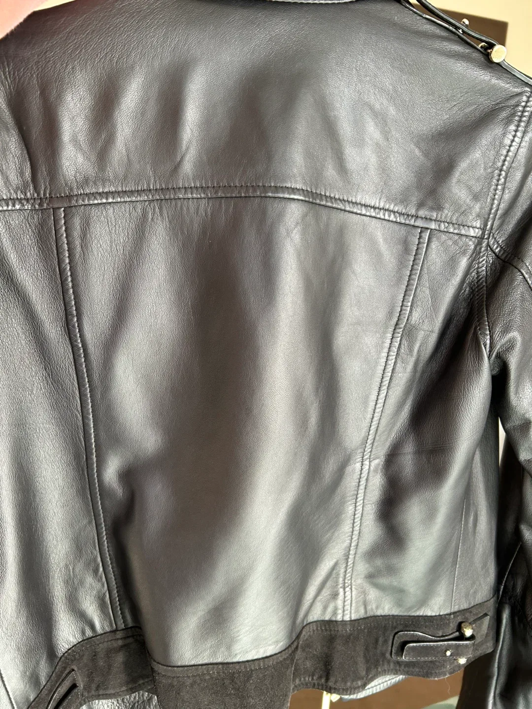 MARCIANO 100% Black Leather Jacket image indicator(3)