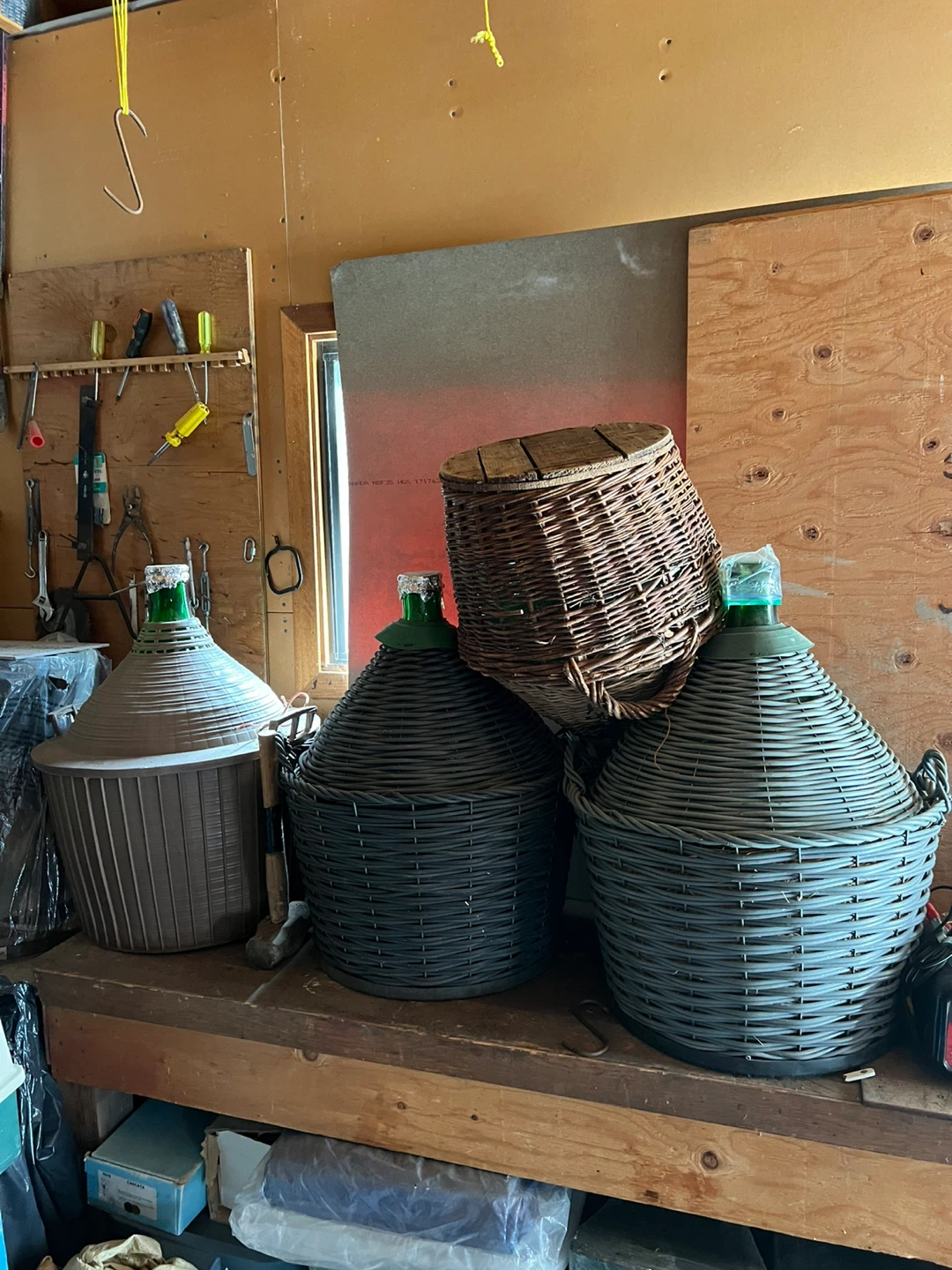 wine barrels