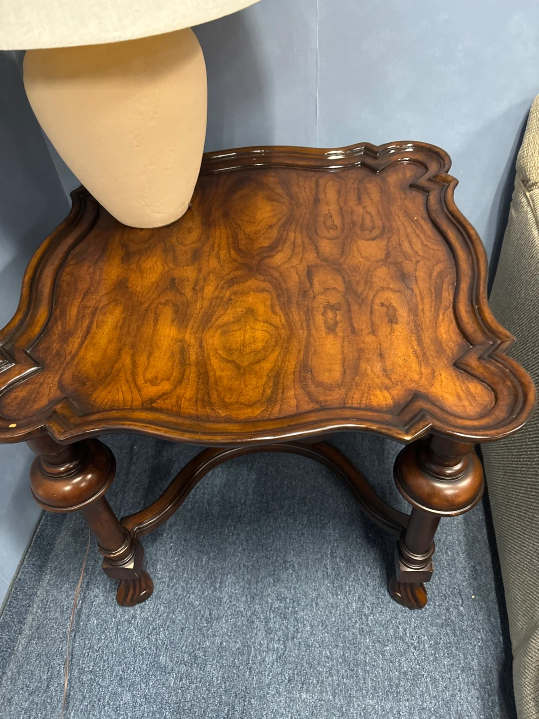 Vintage Wood End Table - photo 3