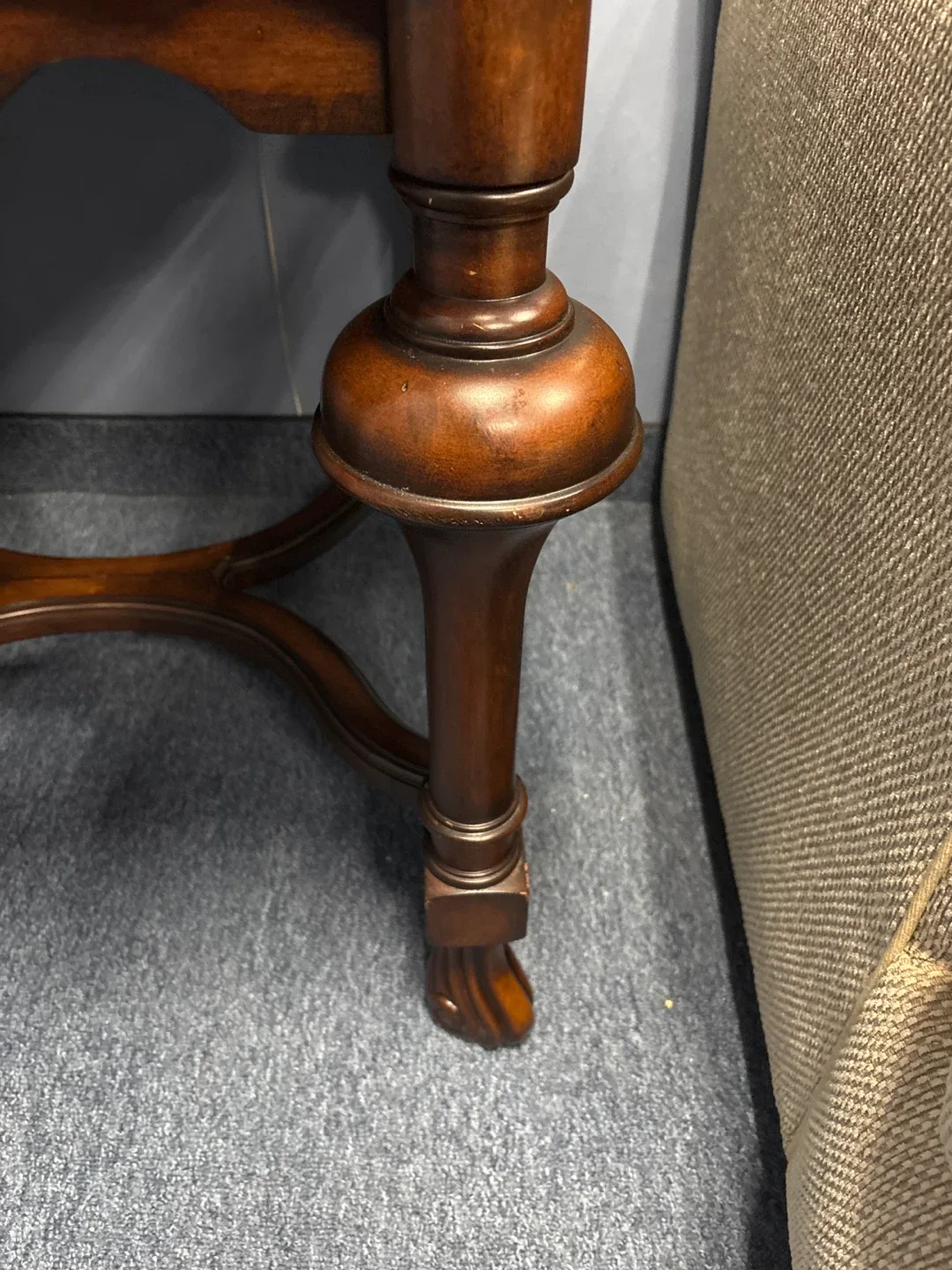 Vintage Wood End Table image indicator(4)