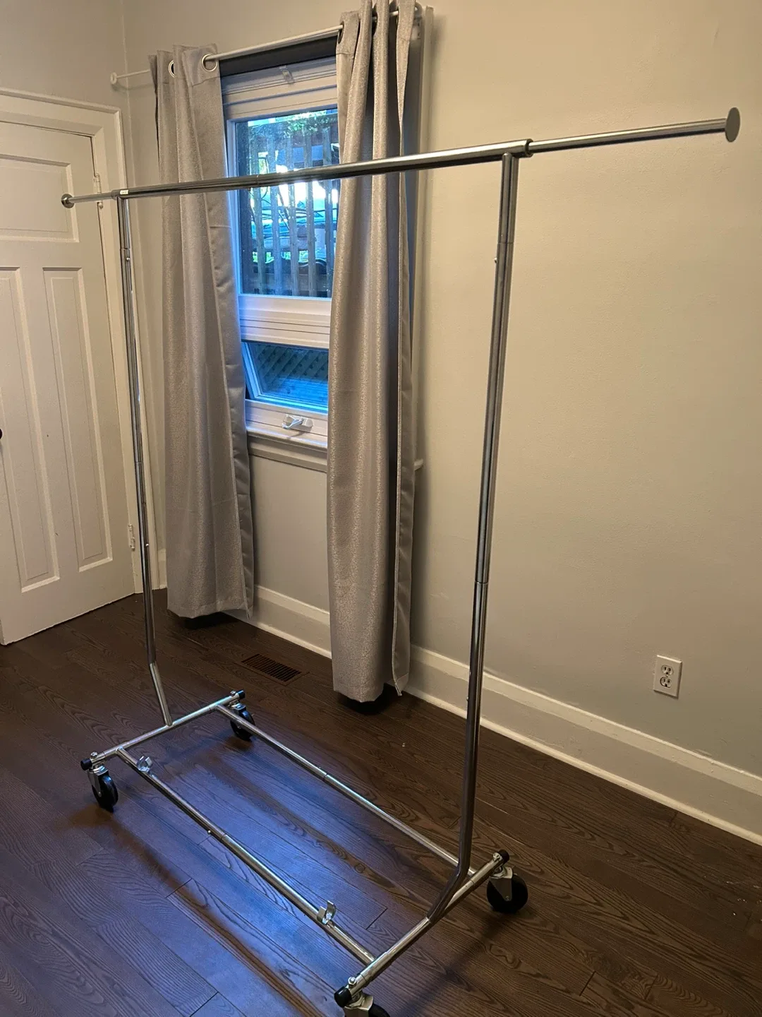 Adjustable Rolling Garment Rack thumbnail