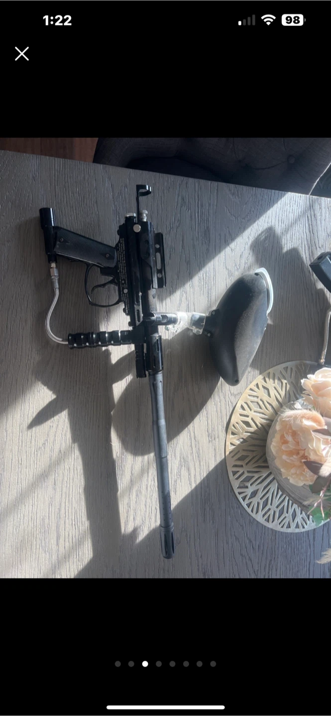 Paintball Gun Set - Tank, Hopper, Pods