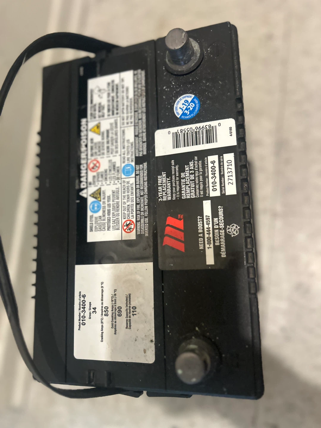 MotoMaster Automotive Automobile Battery