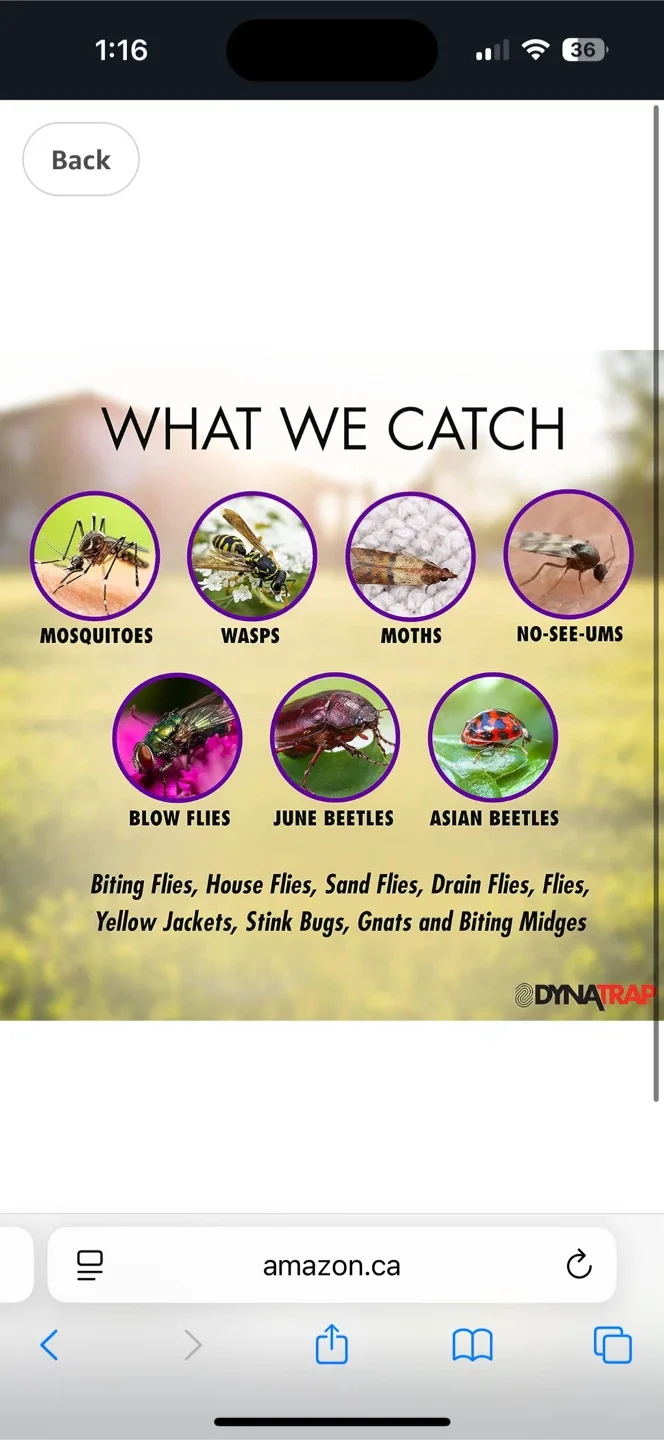 DynaTrap DT1100 Insect Trap - Mosquito Killer image indicator(5)