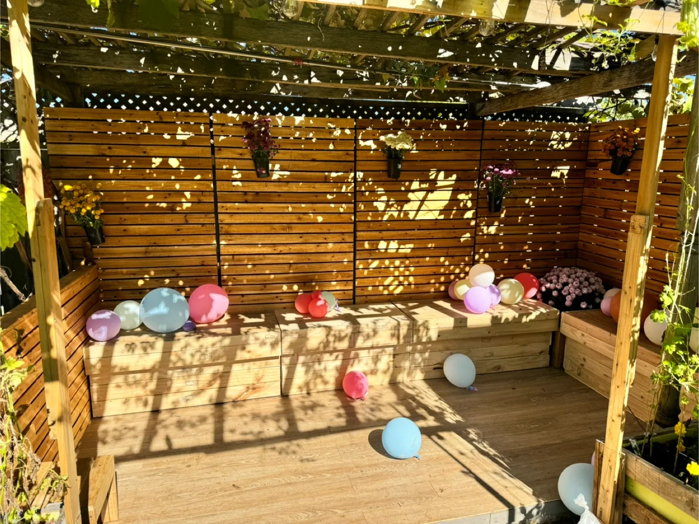 1- Wood Privacy Screen Panels 67in height x 42 in width image indicator(3)